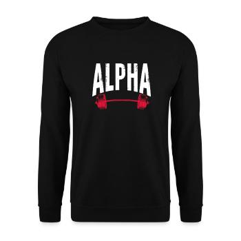 Bodybuilder Body Building Fitness Gym Cadeau - Sweat-shirt Unisexe - noir - Devant - Alina (178cm) & Michal (187cm)