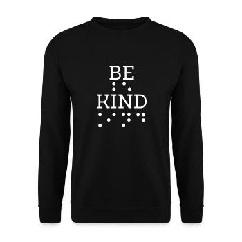 Braille Braille Blind Gift - Sweat-shirt Unisexe - noir - Devant - Alina (178cm) & Michal (187cm)
