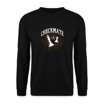 Chess Chess Board Checkmate Chess Player - Unisex Sweatshirt - black - Front - Alina (178cm) & Michal (187cm)