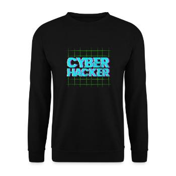 Hacker - Unisex Pullover - Schwarz - Vorne - Alina (178cm) & Michal (187cm)
