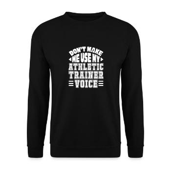 Sportmediziner - Unisex Pullover - Schwarz - Vorne - Alina (178cm) & Michal (187cm)