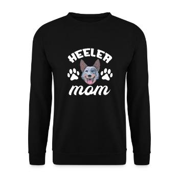 Australian Cattle Dog Mutter Hund Hunde Geschenk - Unisex Pullover - Schwarz - Vorne - Alina (178cm) & Michal (187cm)