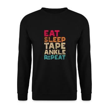 Sportmediziner Sportmedizin Athletiktrainer - Unisex Pullover - Schwarz - Vorne - Alina (178cm) & Michal (187cm)