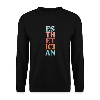 Beautician Cosmetics Makeup Gift - Unisex Sweatshirt - black - Front - Alina (178cm) & Michal (187cm)