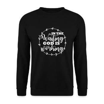 Bible Bible Versets chrétiens Don de Jésus - Sweat-shirt Unisexe - noir - Devant - Alina (178cm) & Michal (187cm)