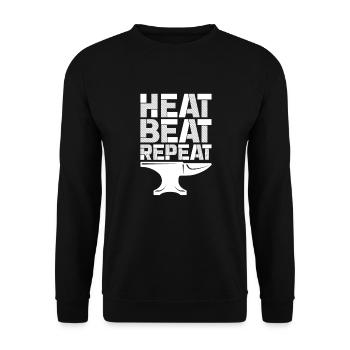 Forgeron Schiede Anvil Cutler Cadeau - Sweat-shirt Unisexe - noir - Devant - Alina (178cm) & Michal (187cm)