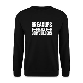 Bodybuilder Body Building Fitness Gym Cadeau - Sweat-shirt Unisexe - noir - Devant - Alina (178cm) & Michal (187cm)