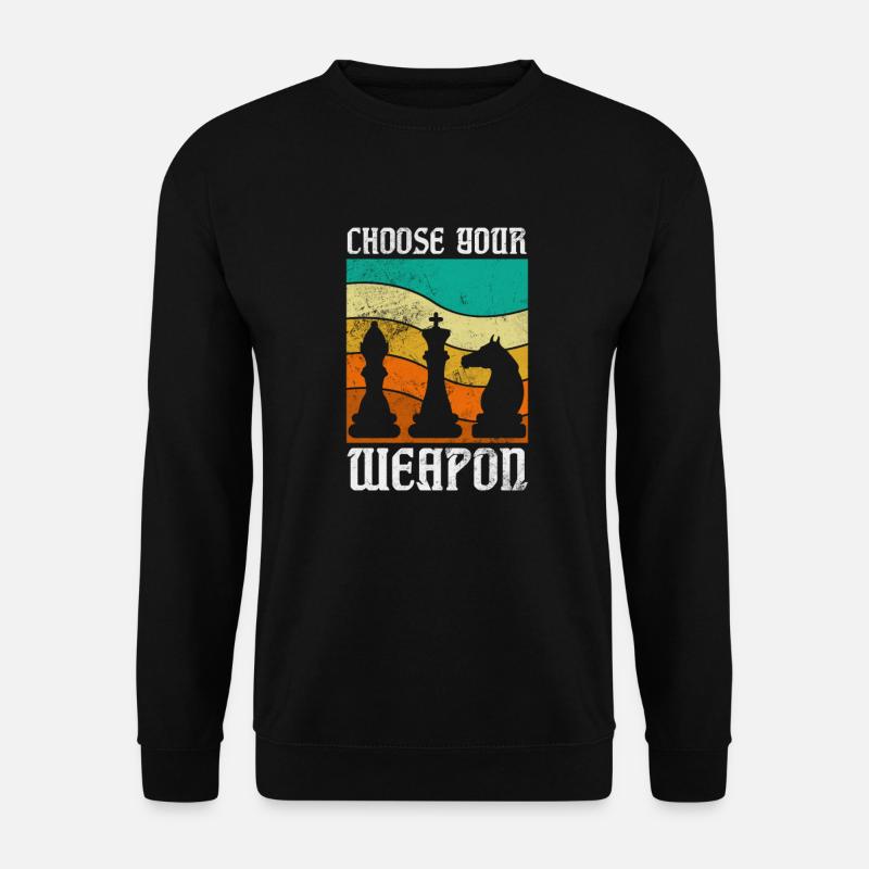 Schach - Unisex Pullover - Schwarz