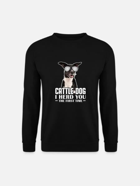 Australian Cattle Dog Hund Hunde Geschenk - Unisex Pullover - Schwarz