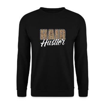 Beautician Cosmetics Makeup Gift - Unisex Sweatshirt - black - Front - Alina (178cm) & Michal (187cm)