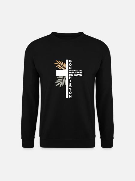 Bibel Bibelvers Christliche Sprüche Jesus Geschenk - Unisex Pullover - Schwarz