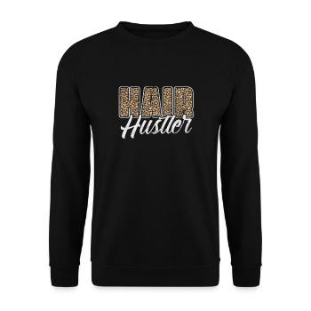 Kosmetikerin - Unisex Pullover - Schwarz - Vorne - Alina (178cm) & Michal (187cm)