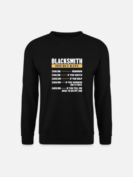 Blacksmith Schiede Anvil Cutler Gift - Unisex Sweatshirt - black