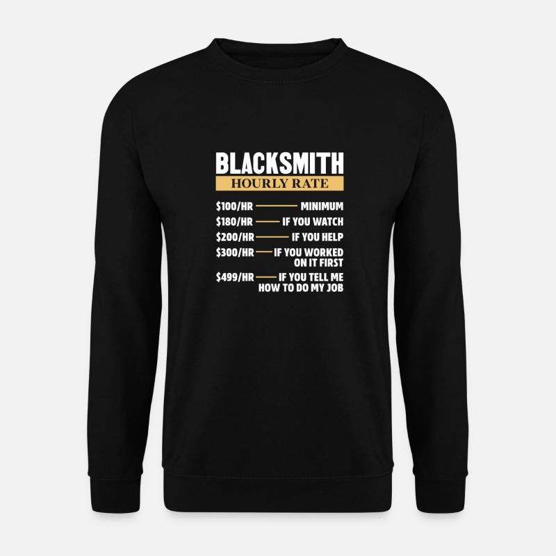 Blacksmith Schiede Anvil Cutler Gift - Unisex Sweatshirt - black