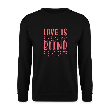Braille Braille Blind Gift - Sweat-shirt Unisexe - noir - Devant - Alina (178cm) & Michal (187cm)