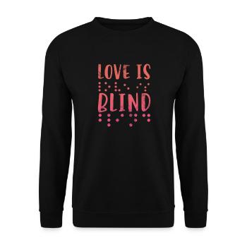Braille - Unisex Sweatshirt - black - Front - Alina (178cm) & Michal (187cm)