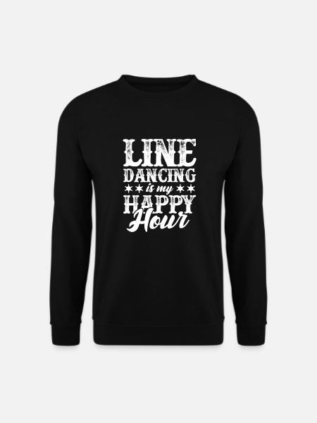 Linedance Country Line Dancer Linedancing Cadeau - Sweat-shirt Unisexe - noir