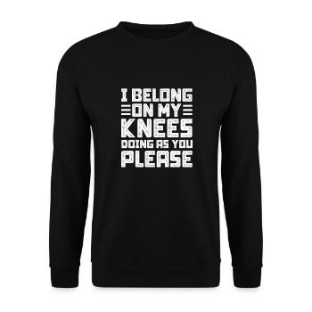 Sadomaso BDSM Dominatrix SM Sado Maso Cadeau - Sweat-shirt Unisexe - noir - Devant - Alina (178cm) & Michal (187cm)