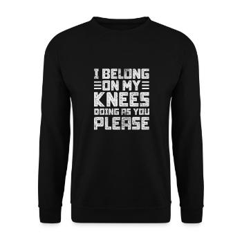 Sadomaso - Unisex Sweatshirt - black - Front - Alina (178cm) & Michal (187cm)