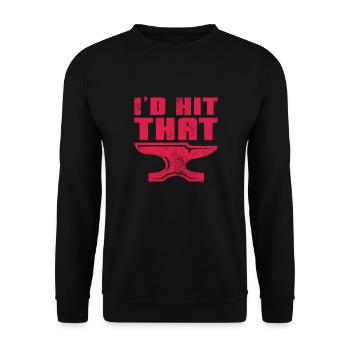 Blacksmith - Unisex Sweatshirt - black - Front - Alina (178cm) & Michal (187cm)