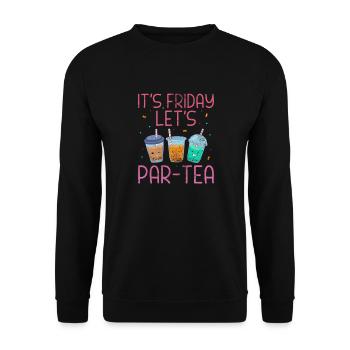 Bubble Tea Boba Tea Kawaii Cadeau - Sweat-shirt Unisexe - noir - Devant - Alina (178cm) & Michal (187cm)