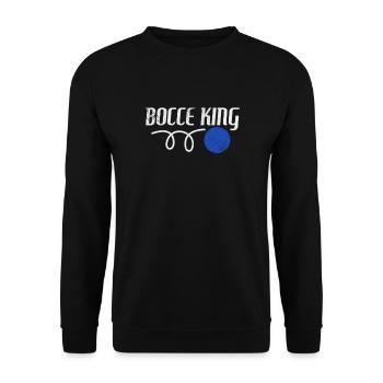 Bocce - Unisex Sweatshirt - black - Front - Alina (178cm) & Michal (187cm)