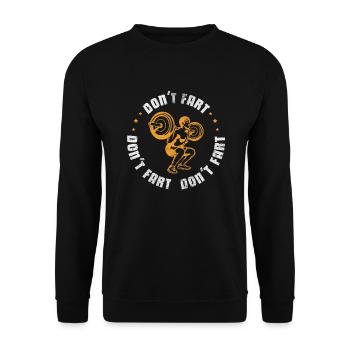 Bodybuilder - Unisex Pullover - Schwarz - Vorne - Alina (178cm) & Michal (187cm)