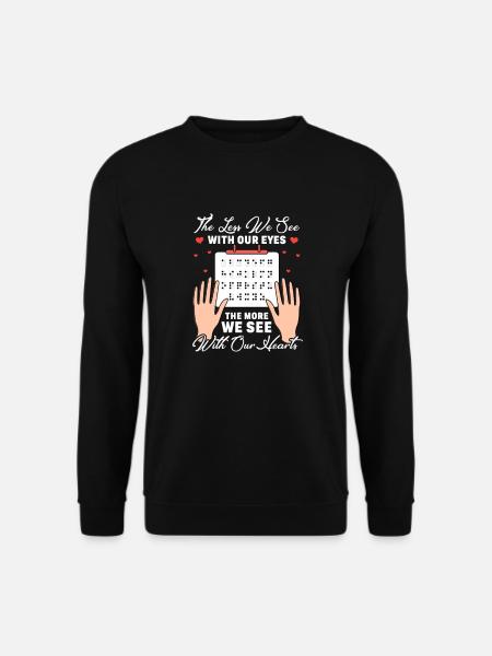 Braille Braille Blind Gift - Unisex Sweatshirt - black
