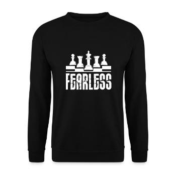 Chess Chess Board Checkmate Chess Player - Unisex Sweatshirt - black - Front - Alina (178cm) & Michal (187cm)