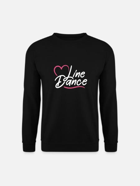 Linedance Country Line Dancer Linedancing Geschenk - Unisex Pullover - Schwarz
