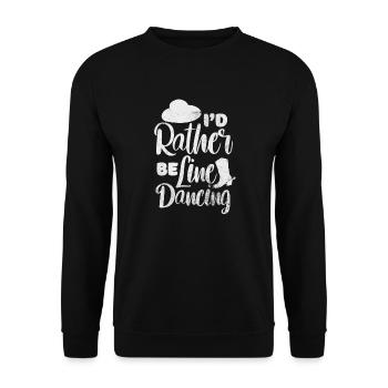 Linedance - Unisex Pullover - Schwarz - Vorne - Alina (178cm) & Michal (187cm)