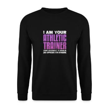 Sportmediziner Sportmedizin Athletiktrainer - Unisex Pullover - Schwarz - Vorne - Alina (178cm) & Michal (187cm)