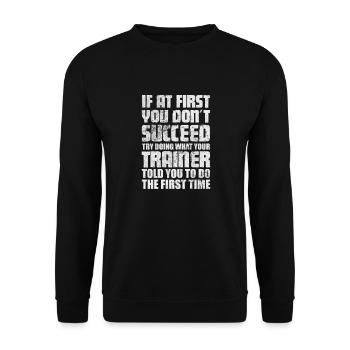 Sportmediziner Sportmedizin Athletiktrainer - Unisex Pullover - Schwarz - Vorne - Alina (178cm) & Michal (187cm)
