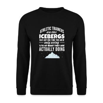 Sportmediziner - Unisex Pullover - Schwarz - Vorne - Alina (178cm) & Michal (187cm)