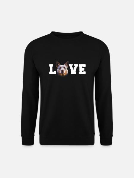 Australian Cattle Dog Hund Hunde Geschenk - Unisex Pullover - Schwarz