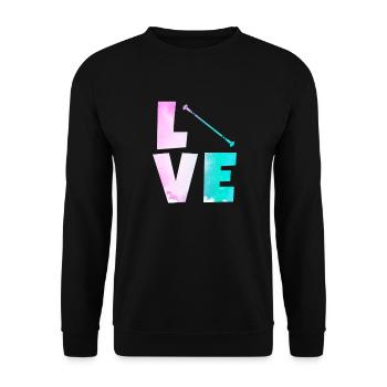 Baton Twirling Gymnastics Gymnastics Gift - Unisex Sweatshirt - black - Front - Alina (178cm) & Michal (187cm)