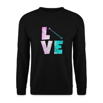 Baton Twirling - Unisex Sweatshirt - black - Front - Alina (178cm) & Michal (187cm)