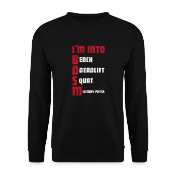 Sadomaso BDSM Dominatrix SM Sado Maso Cadeau - Sweat-shirt Unisexe - noir - Devant - Alina (178cm) & Michal (187cm)