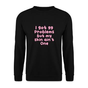 Beautician Cosmetics Makeup Gift - Unisex Sweatshirt - black - Front - Alina (178cm) & Michal (187cm)