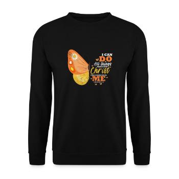 Bible - Unisex Sweatshirt - black - Front - Alina (178cm) & Michal (187cm)
