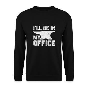 Blacksmith - Unisex Sweatshirt - black - Front - Alina (178cm) & Michal (187cm)