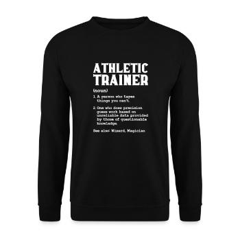Médecin du sport - Sweat-shirt Unisexe - noir - Devant - Alina (178cm) & Michal (187cm)