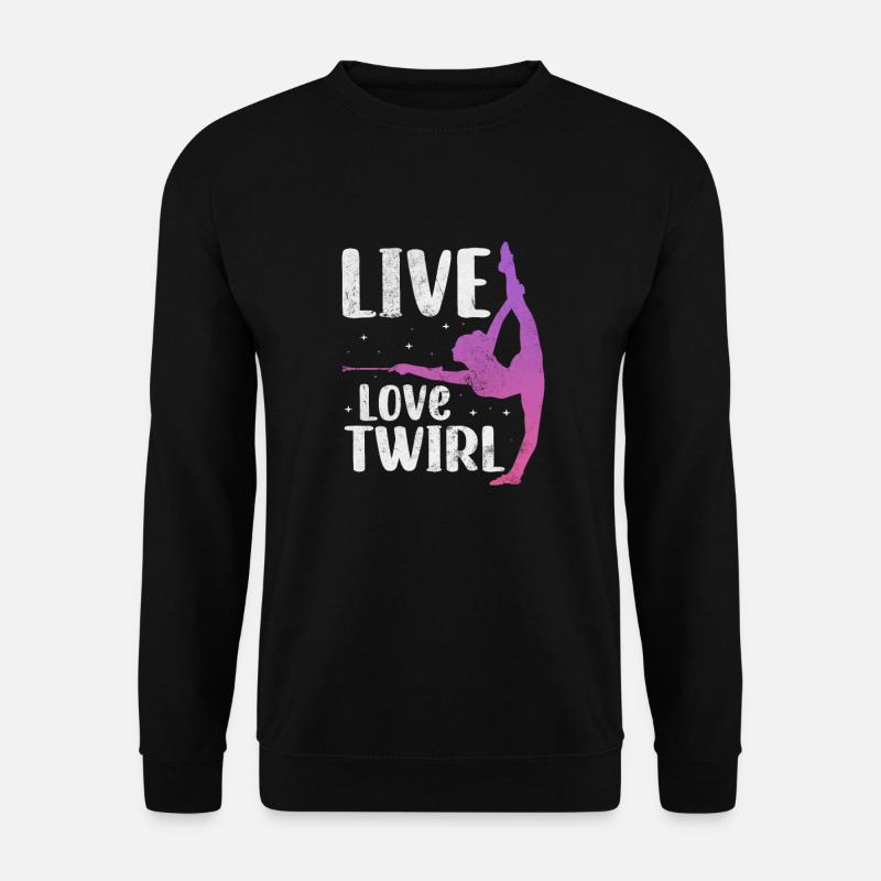 Baton Twirling - Unisex Pullover - Schwarz