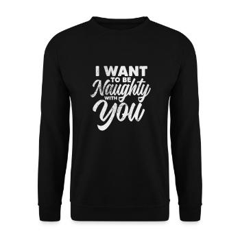 Sadomaso - Unisex Sweatshirt - black - Front - Alina (178cm) & Michal (187cm)