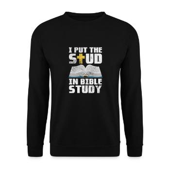 Bible - Sweat-shirt Unisexe - noir - Devant - Alina (178cm) & Michal (187cm)