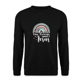 Bible - Unisex Sweatshirt - black - Front - Alina (178cm) & Michal (187cm)