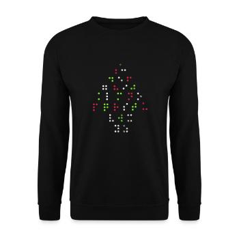 Braille - Sweat-shirt Unisexe - noir - Devant - Alina (178cm) & Michal (187cm)