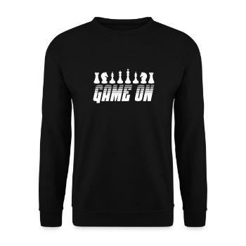 Chess Chess Board Checkmate Chess Player - Unisex Sweatshirt - black - Front - Alina (178cm) & Michal (187cm)