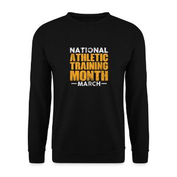 Sportmediziner Sportmedizin Athletiktrainer - Unisex Pullover - Schwarz - Vorne - Alina (178cm) & Michal (187cm)