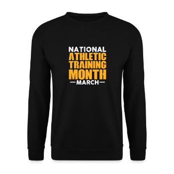 Sports Physician - Unisex Sweatshirt - black - Front - Alina (178cm) & Michal (187cm)